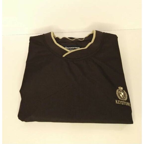 Outfitter Trading Co Men’s XL Black Golf Windshirt Pullover V-Neck Jacket - Picture 4 of 8